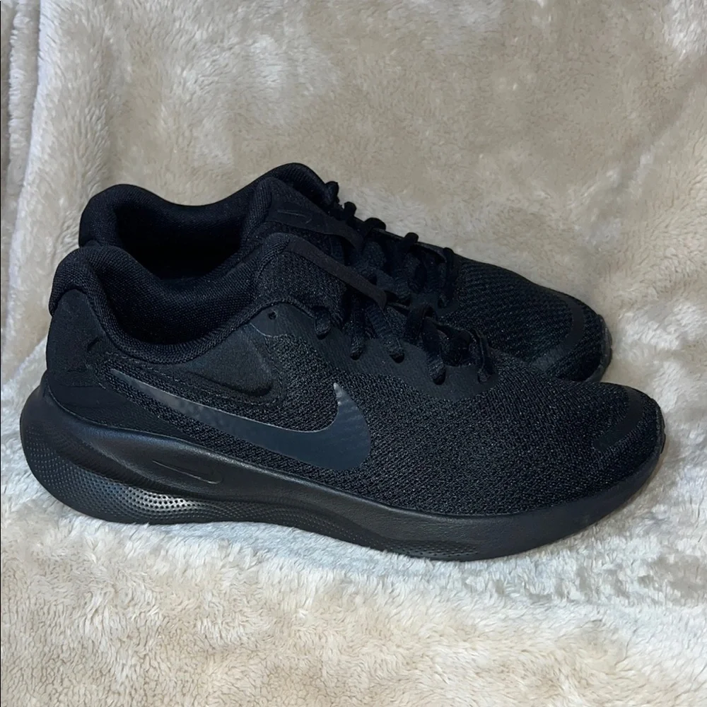 Nike Black Mesh Running Shoes‎